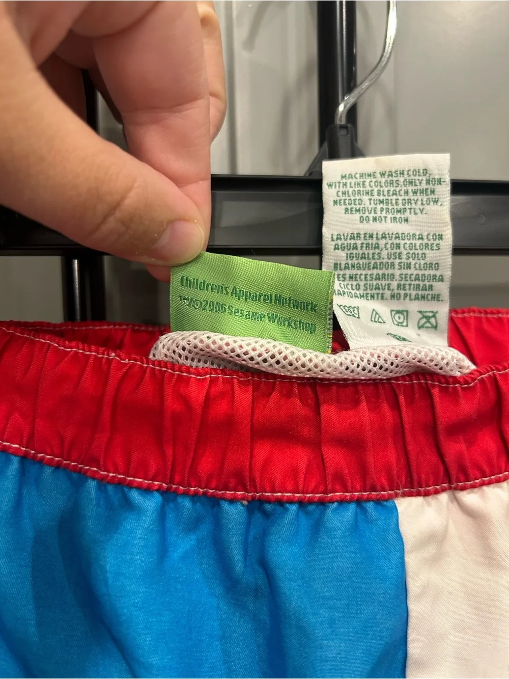 Vintage Elmo Sesame Street swim trunks 2T